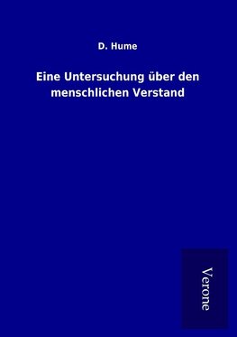 Eine Untersuchung über den menschlichen Verstand