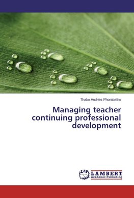 Managing teacher continuing professional development