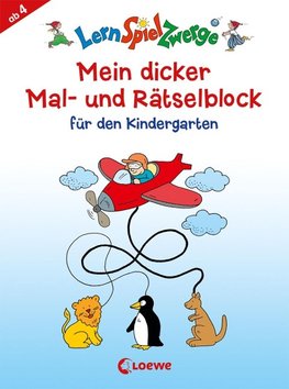 Mein dicker Mal- und Rätselblock für den Kindergarten