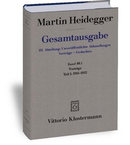 Gesamtausgabe. 4 Abteilungen / Vorträge 01