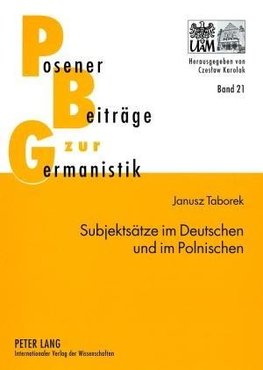 Subjektsätze im Deutschen und im Polnischen