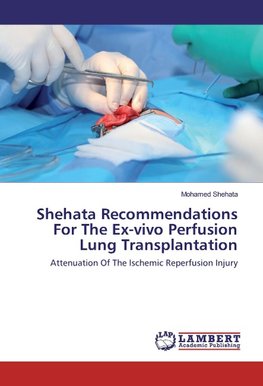 Shehata Recommendations For The Ex-vivo Perfusion Lung Transplantation