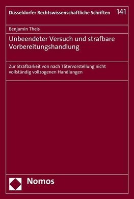 Unbeendeter Versuch und strafbare Vorbereitungshandlung