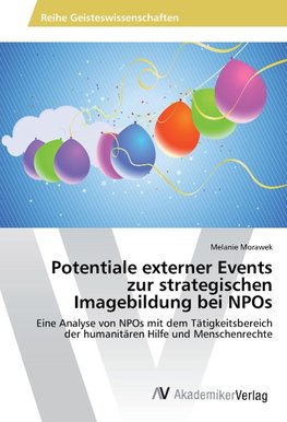 Potentiale externer Events zur strategischen Imagebildung bei NPOs