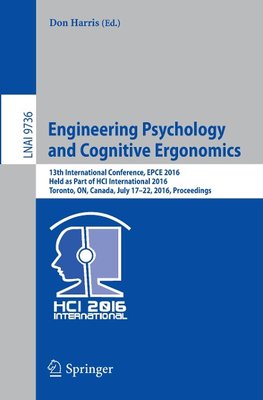 Engineering Psychology and Cognitive Ergonomics