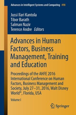 Advances in Human Factors, Business Management, Training and Education