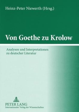 Von Goethe zu Krolow