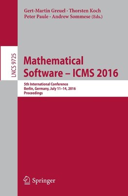 Mathematical Software - ICMS 2016