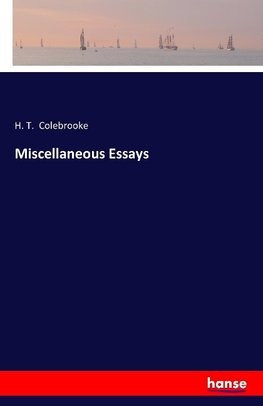 Miscellaneous Essays