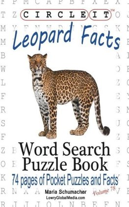 Circle It, Leopard Facts, Word Search, Puzzle Book