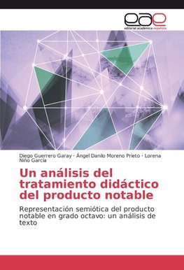 Un análisis del tratamiento didáctico del producto notable