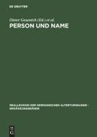 Person und Name