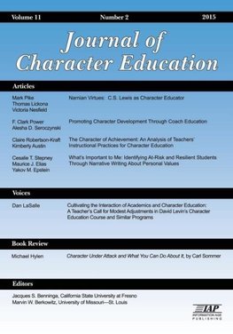 Journal of Character Education Volume 11 Number 2  2015