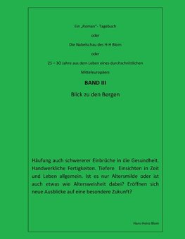 Die Nabelschau des H-H Blom - Band III