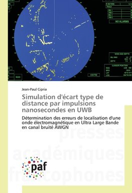 Simulation d'écart type de distance par impulsions nanosecondes en UWB