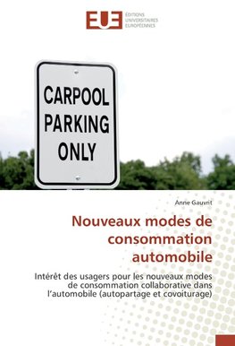 Nouveaux modes de consommation automobile