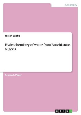 Hydrochemistry of water from Bauchi state, Nigeria