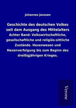 Geschichte des deutschen Volkes seit dem Ausgang des Mittelalters