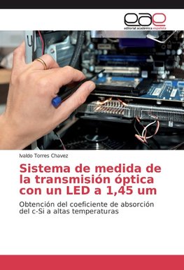 Sistema de medida de la transmisión óptica con un LED a 1,45 um