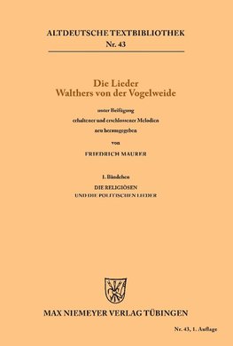 Die Lieder Walthers von der Vogelweide