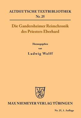 Die Gandersheimer Reimchronik