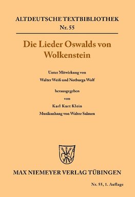 Die Lieder Oswalds von Wolkenstein