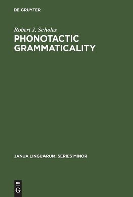 Phonotactic grammaticality