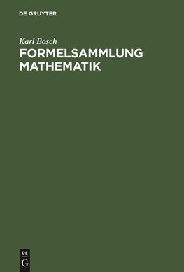 Formelsammlung Mathematik