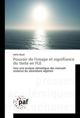 Pouvoir de l'image et signifiance du texte en FLE