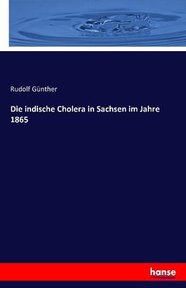 Die indische Cholera in Sachsen im Jahre 1865