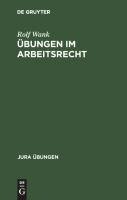 Übungen im Arbeitsrecht