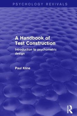 A Handbook of Test Construction