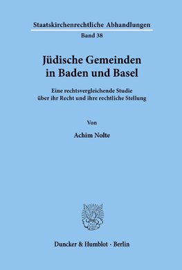 Jüdische Gemeinden in Baden und Basel.