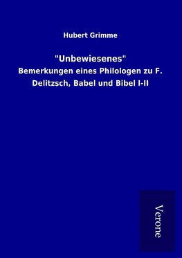 "Unbewiesenes"