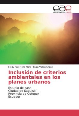 Inclusión de criterios ambientales en los planes urbanos