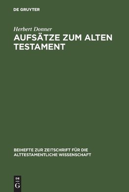 Aufsätze zum Alten Testament