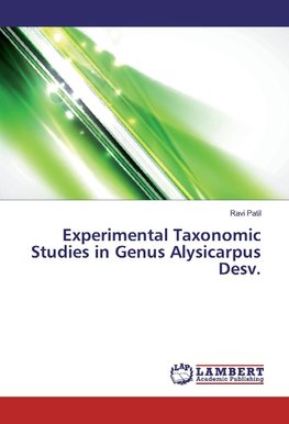 Experimental Taxonomic Studies in Genus Alysicarpus Desv.