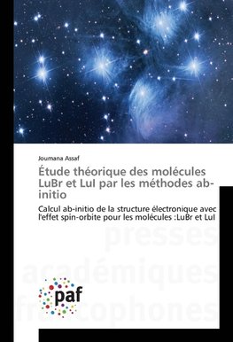 Étude théorique des molécules LuBr et LuI par les méthodes ab-initio