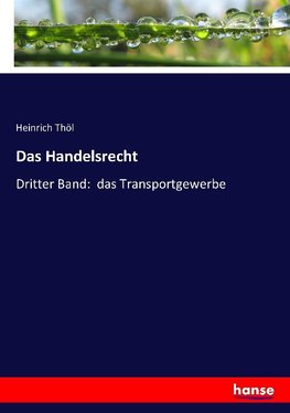 Das Handelsrecht