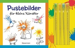 Pustebilder für kleine Künstler-Set. Mit 4 Kleckspipetten