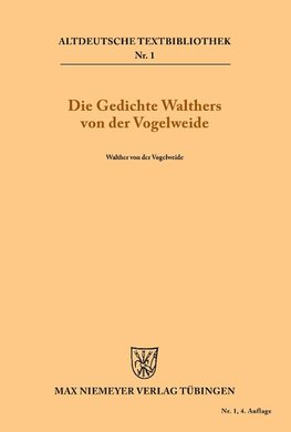 Die Gedichte Walthers von der Vogelweide