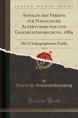 Geschichtsforschung, V: Annalen des Vereins für Nassauische