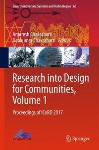 Research into Design for Communities, Volume 1