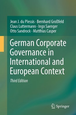 German Corporate Governance in International and European Context