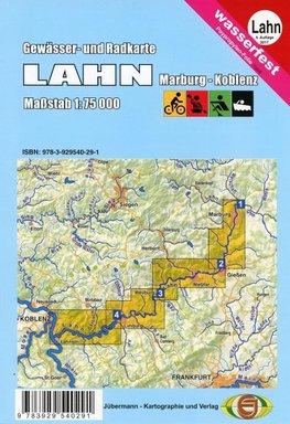 Gewässerkarte Lahn 1:75 000