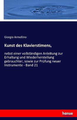 Kunst des Klavierstimens,