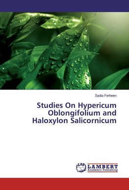 Studies On Hypericum Oblongifolium and Haloxylon Salicornicum