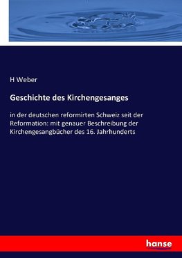 Geschichte des Kirchengesanges