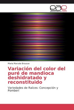 Variación del color del puré de mandioca deshidratado y reconstituido