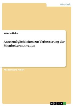 Anreizmöglichkeiten zur Verbesserung der Mitarbeitermotivation